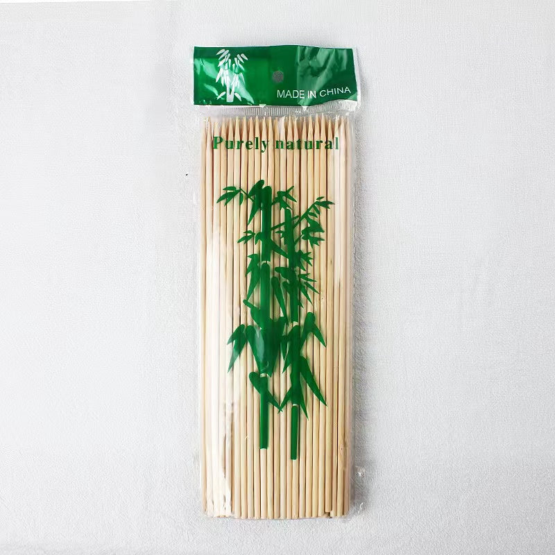 100pcs 11.8 Bamboo Skewers for Grilling BBQ Kabob Fruit & Cocktail