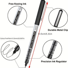 Shuttle Art Roller Ball Pens 10 Pack 0.5mm Fine Point