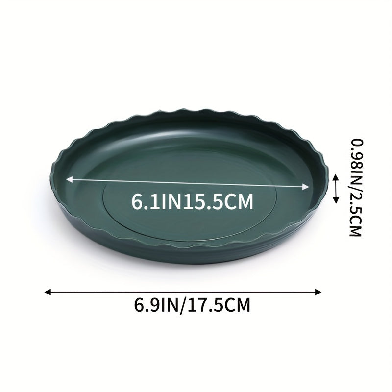 3pcs Plastic Flower Pot Tray Thickened Chassis Pad With Water Tray
