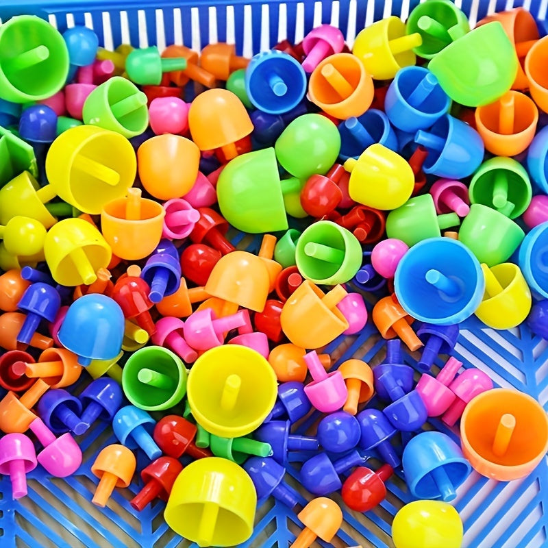 Colorful Mushroom Nail Puzzle Toy DIY Kit