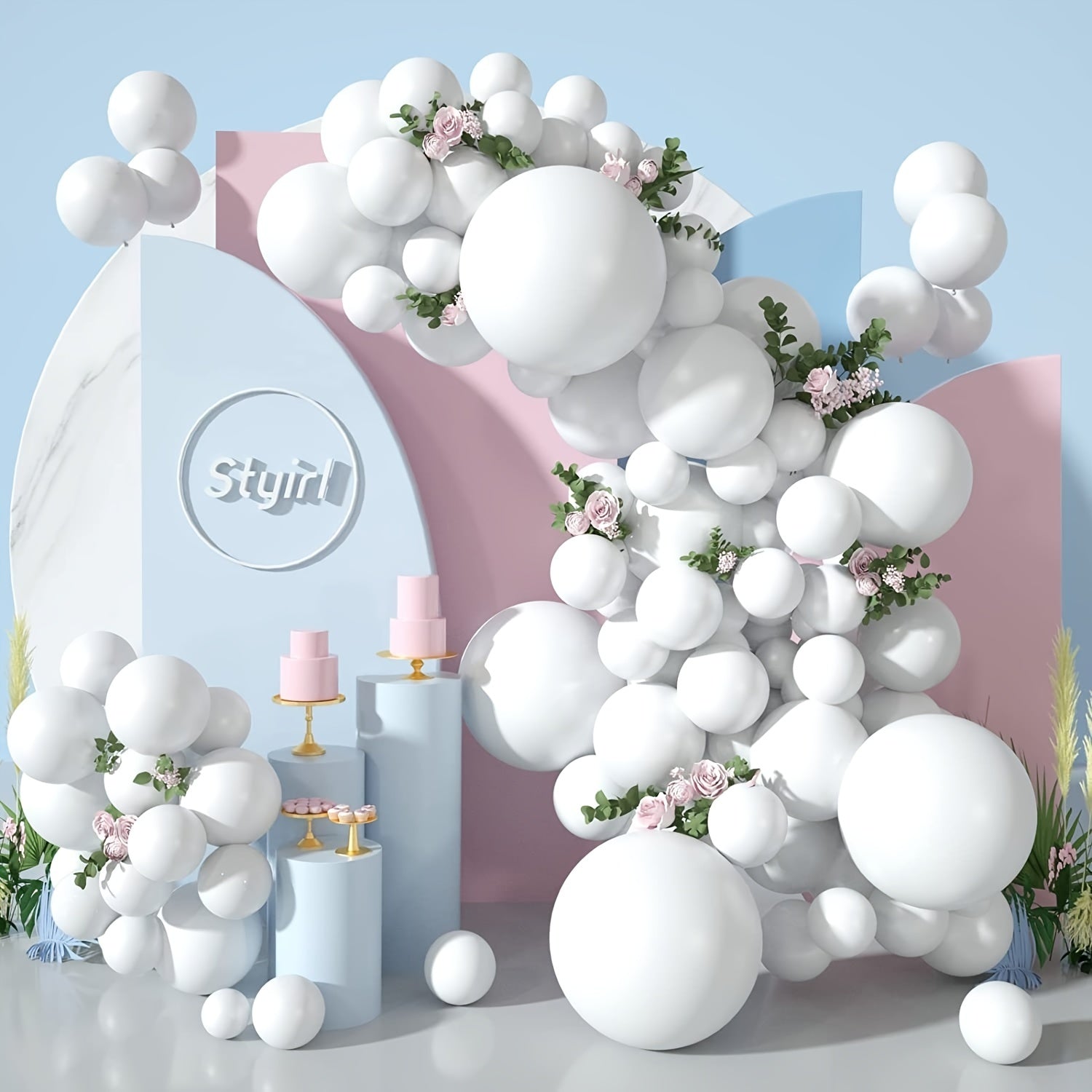 100pcs 12 cm Matte Latex Balloons for Garland Arch Party Decorations