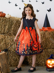 Girl's Halloween A Line Dress Costume & Accessories