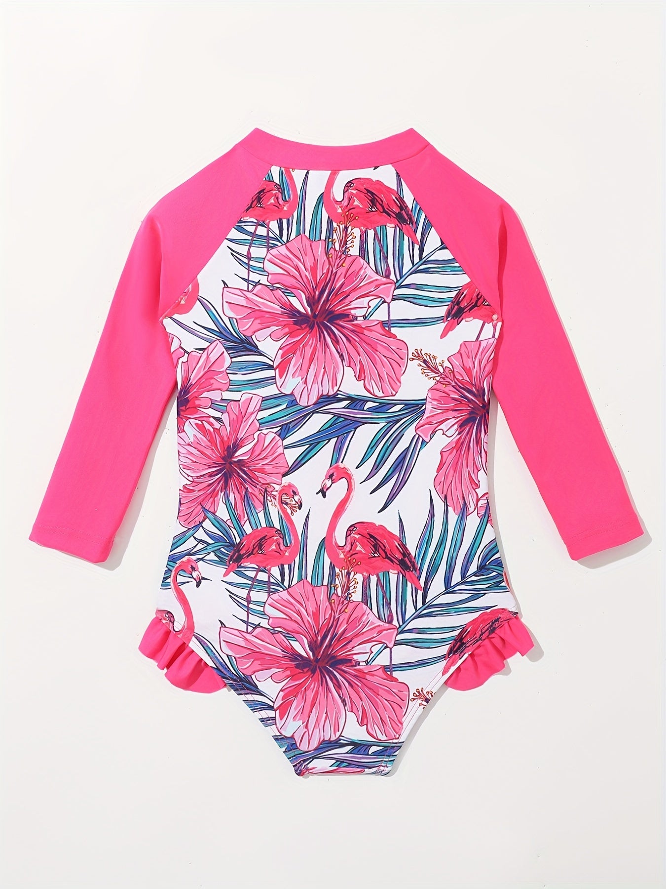 Floral Print Sunscreen Jumpsuit for Baby
