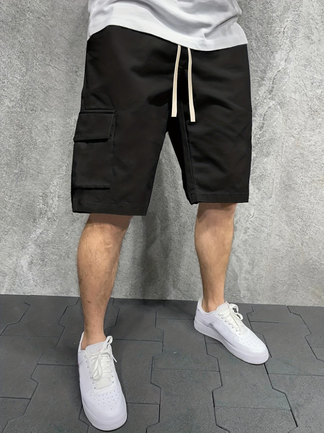 California Coconut Tree Men's Cargo Shorts for Summer Casual Wear