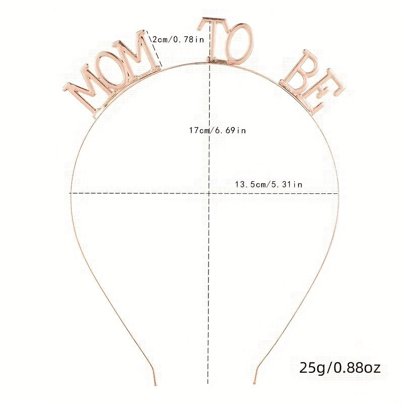 MOM TO BE Headband Sash Set Mother Style Headdress Ribbon Suit