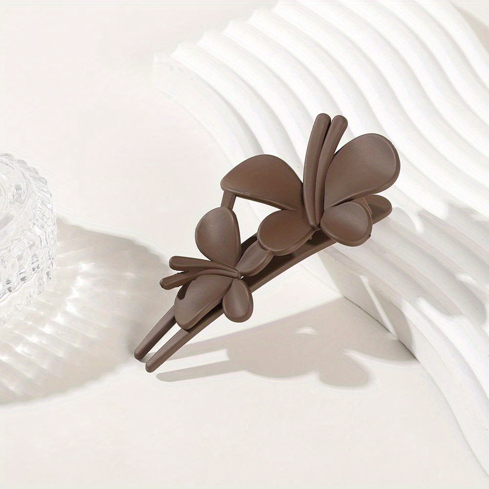 Frosted Butterfly Hair Clip Barrette Large Hairpin for Women Girls