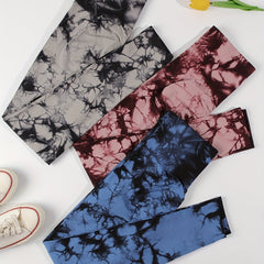 Women's Tie Dye Leggings 3 Pack - High Waist Legging