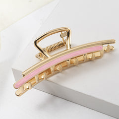 Vintage Matte Glossy Hair Claw Clips Metal Hair Jaw Clamp Barrette