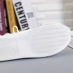 Women's High Top Board Shoes with Letter Patches