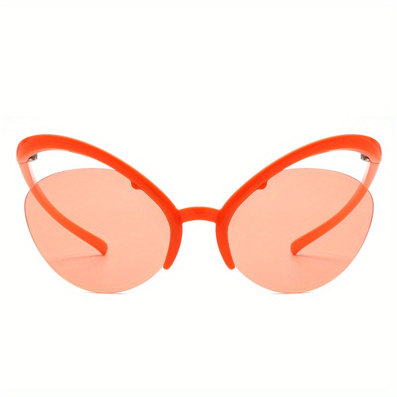 Y2K Butterfly Sunglasses For Women Men UV400 Sun Shades Decorative Glasses
