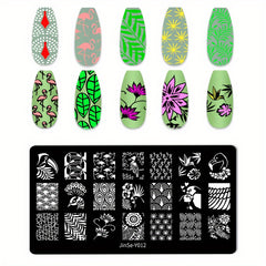 Stainless Steel Nail Stamping Plates Flower Fruits Image Stamp Template
