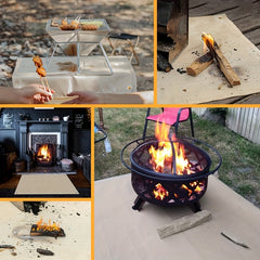 Fire Pit Mat 4 Layer Under Grill Mat Deck Patio Protect Mat