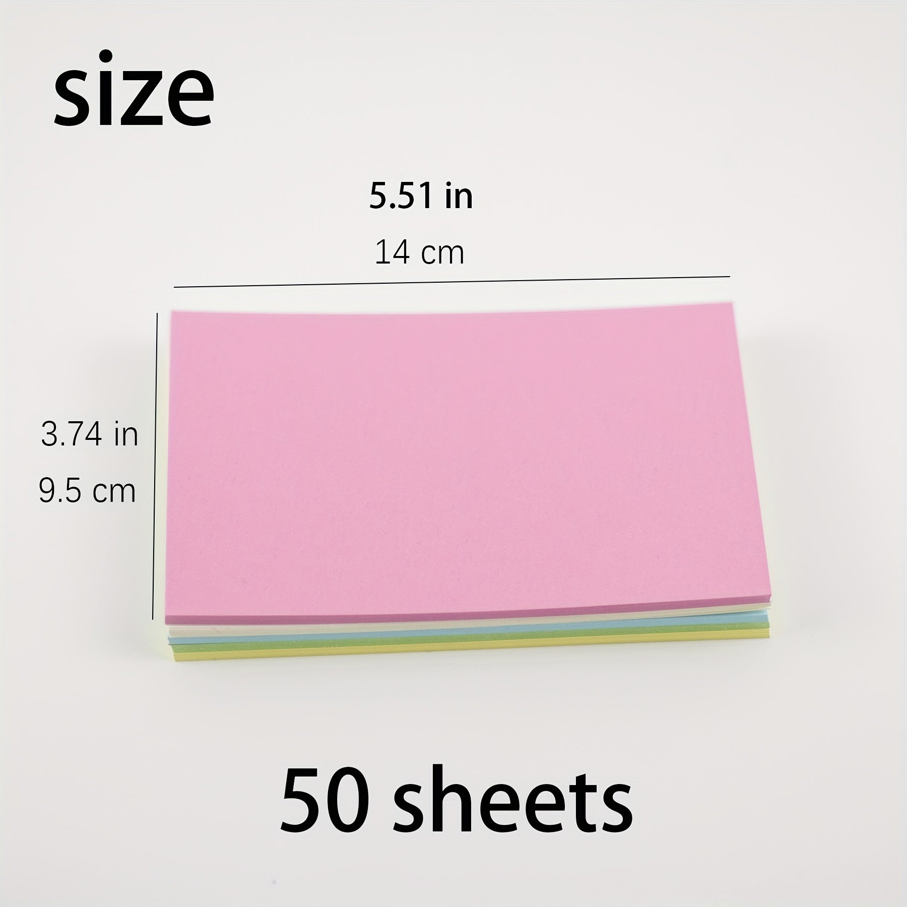 50 Sheets 14x9 Cardstock DIY Greeting Cards 5 Colors 10 Sheets