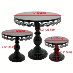 Round Pedestal Dessert Holder Cupcake Display Rack for Birthday Wedding Party