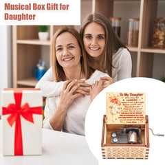 Musical Box Mom To Daughter Laser Engraved You Are My Sunshine For Birthday