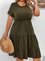  Casual Short Sleeve Smock Dress
