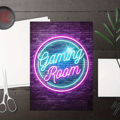 Modern Neon Art Wall Painting Game Room Wall Stickers