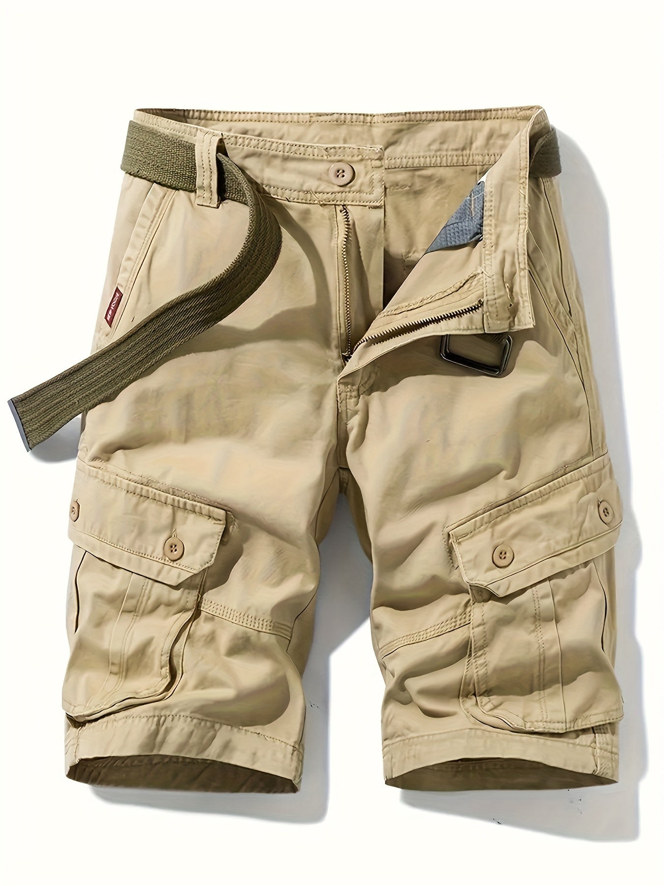 Men's Cotton Cargo Shorts with Pockets