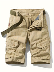 Men's Cotton Cargo Shorts with Pockets
