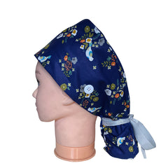 Love Heart Print Work Cap Adjustable Scrub Cap Nurse Hats