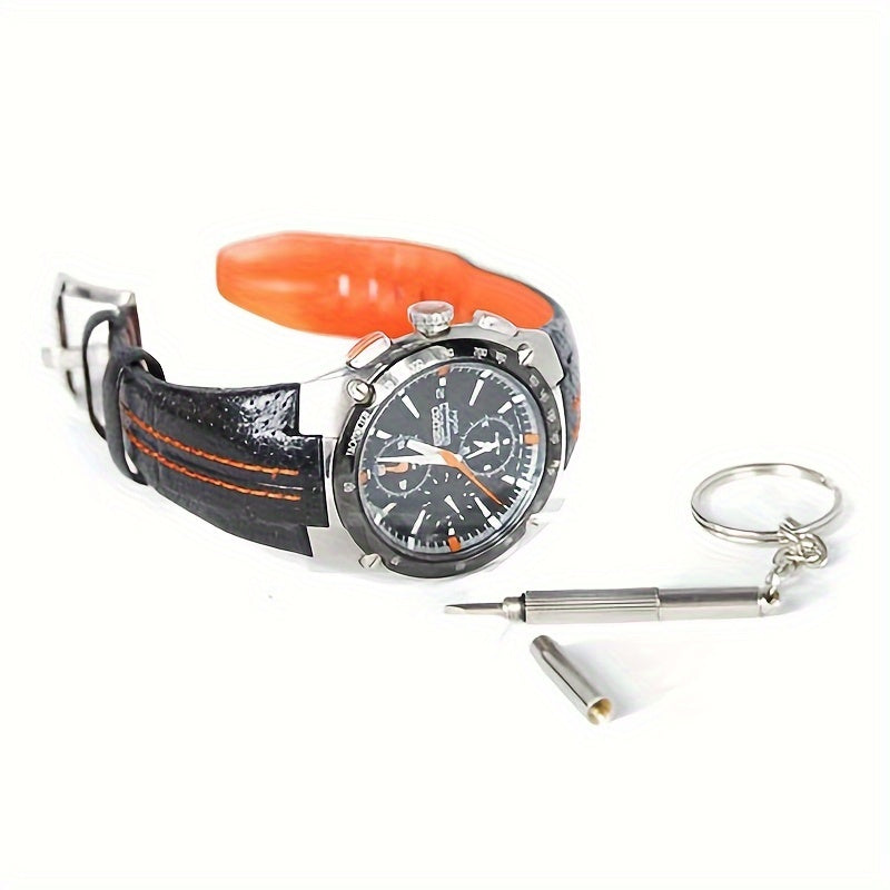 2pcs Multifunctional Flat Head Screwdriver Keychain