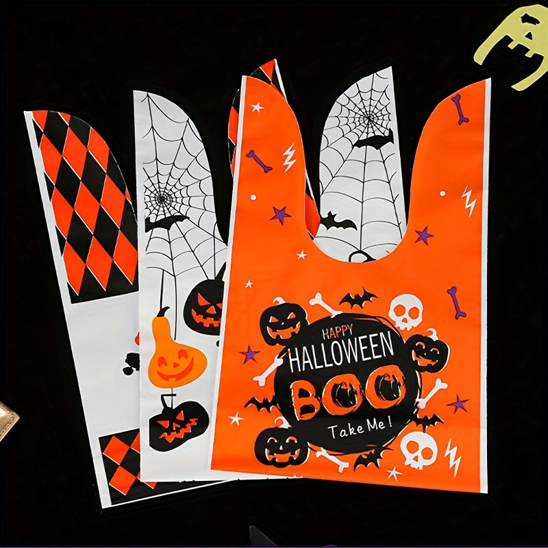 5 Pcs Cartoon Halloween Storage Pouch Candy Bags