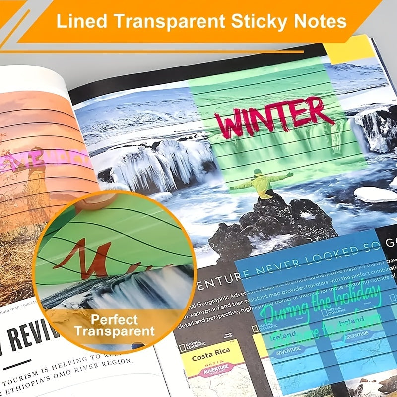 Clear Note Sticky Notes 400pcs: Home Offices School Supplies