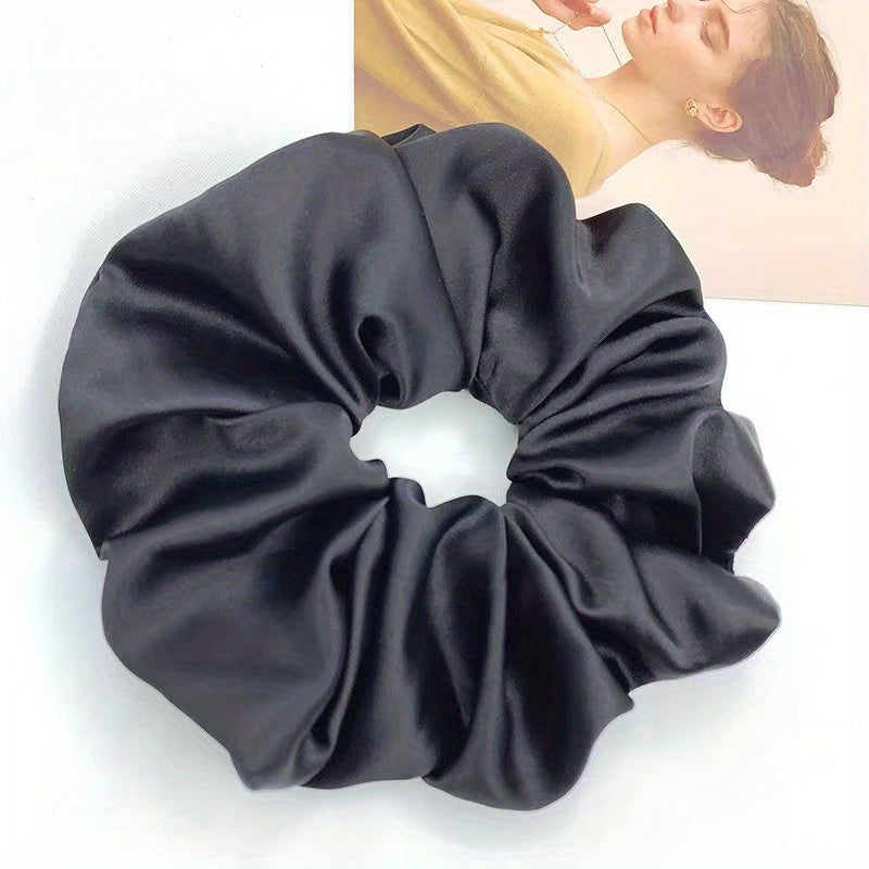 Oversized Satin Elastic Headband Women's Bubble Headband Accessory