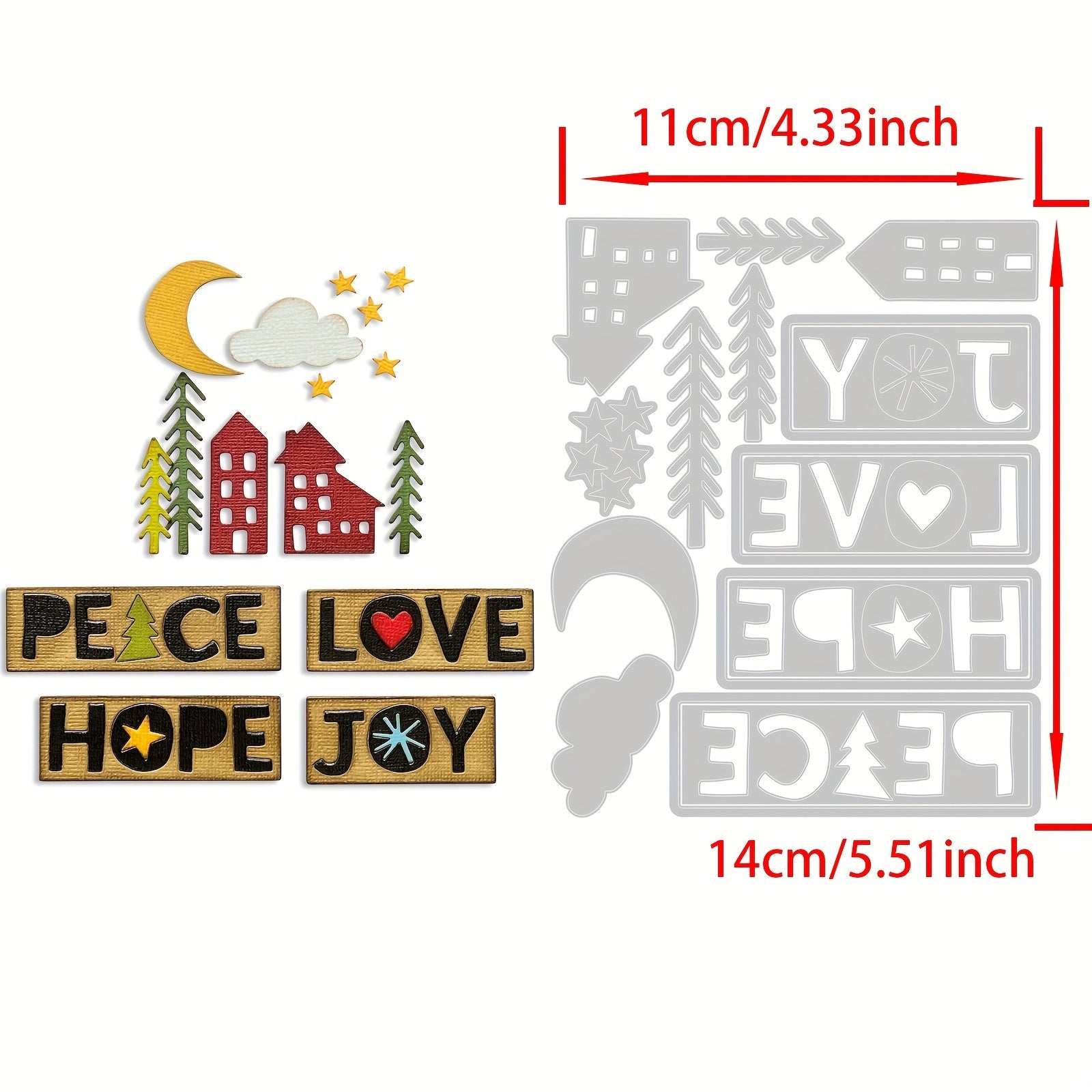 1pc Christmas Cutting Dies For Scrapbooking Paper Craft Card Album Punch