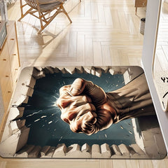 Fist Pattern Rug Machine Washable Carpet for Bedroom Living Room