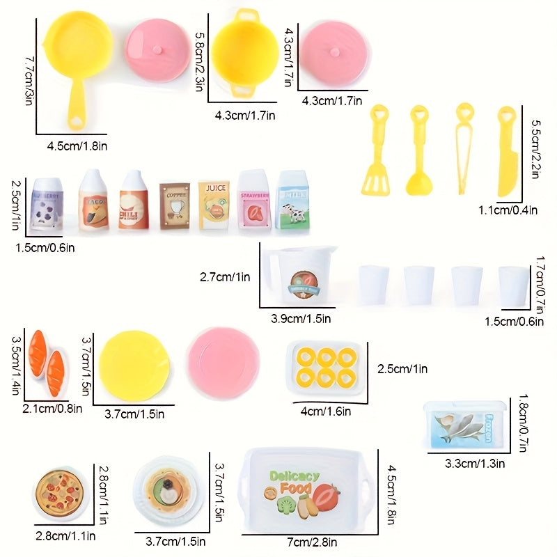 Mini Kitchen Toy Set for Role Play Pretend Play Toys