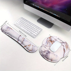 Ergonomic Mouse Pad & Keyboard Wrist Rest Support Set Memory Foam Gel Pad