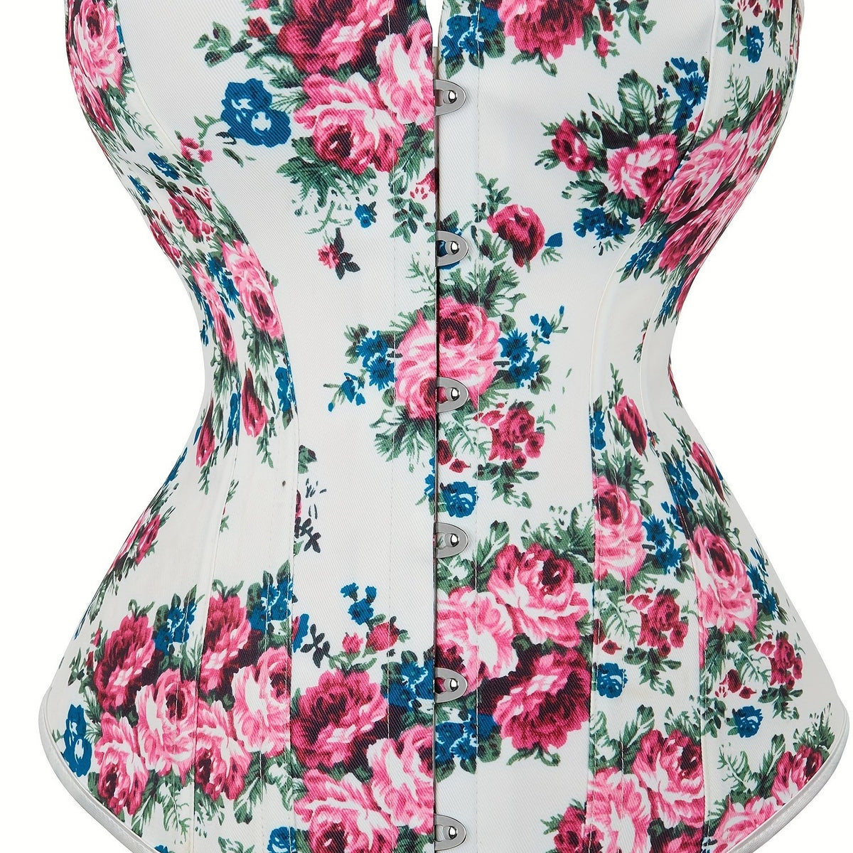 Floral Print Corset Tummy Control Body Shaper Lingerie