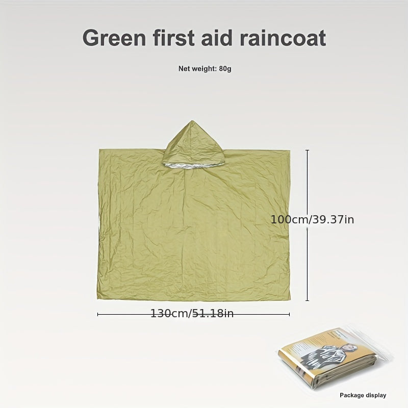 Portable Emergency Raincoat Windproof Reflective Cycling Raincoat