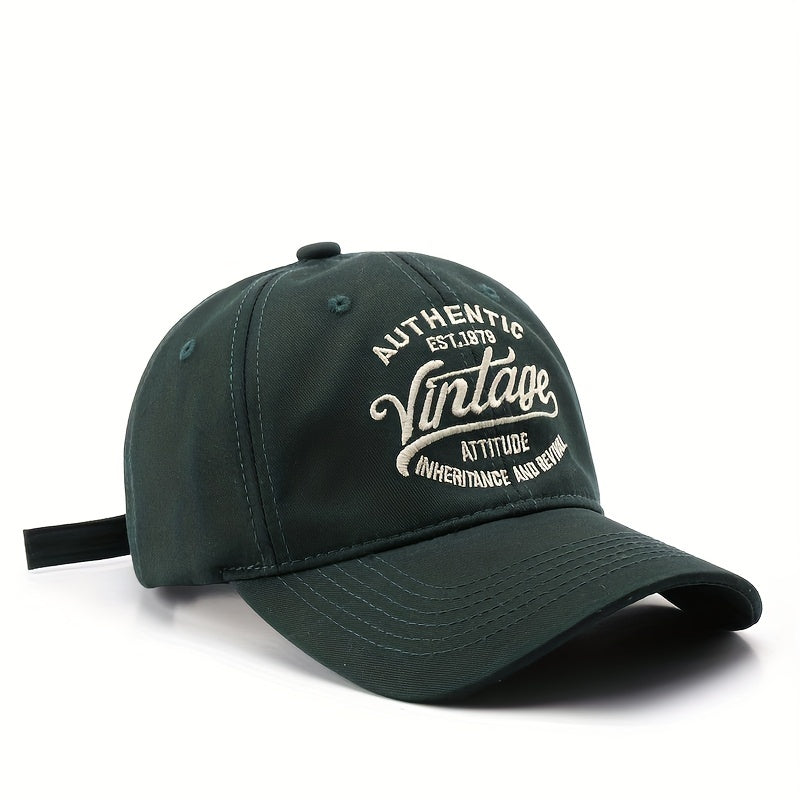  Casual Baseball Cap Vintage Letter Embroidery Classic Dad Hat