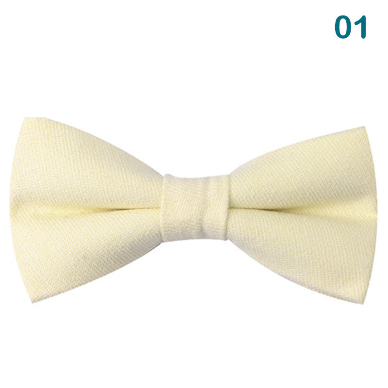 Soft Fuzzy Solid Bow Tie for Women - Classic Shirt Bows for Adults & Kids