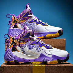 Men's Y2K Cushioned Basketball Shoes Breathable Non Slip Sneakers
