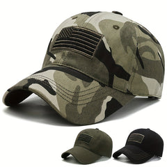American Flag Patch Baseball Cap Tactical Unisex Camouflage Sun Hats