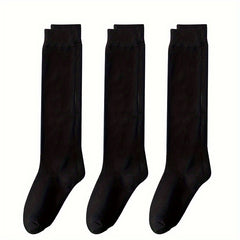 3 Pairs Cozy Over The Knee Socks Women's Stockings