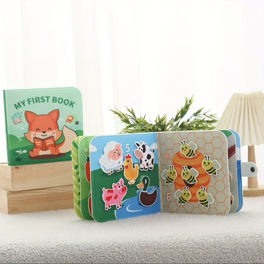 3D Animal Recognition Quiet Book with Fox Illustration