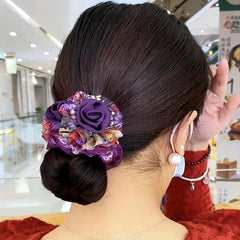 Women's Flower Decor Scrunchie Hair Ties Hair Accessory