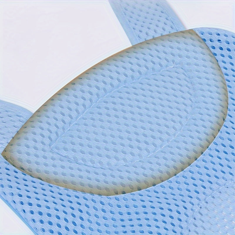 Soft & Breathable Kids Bath Support Net - Pink/Green Star Pattern