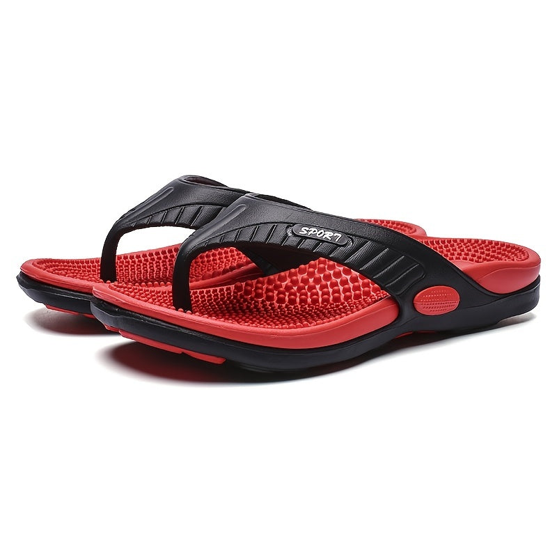 Men Acupressure Massage Flip Flops Lightweight Non Slip Sandals