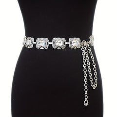 Boho Engraved Metal Chain Belt Vintage Waist Chain