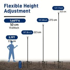 10FT String Light Poles for Outdoor Garden Patio