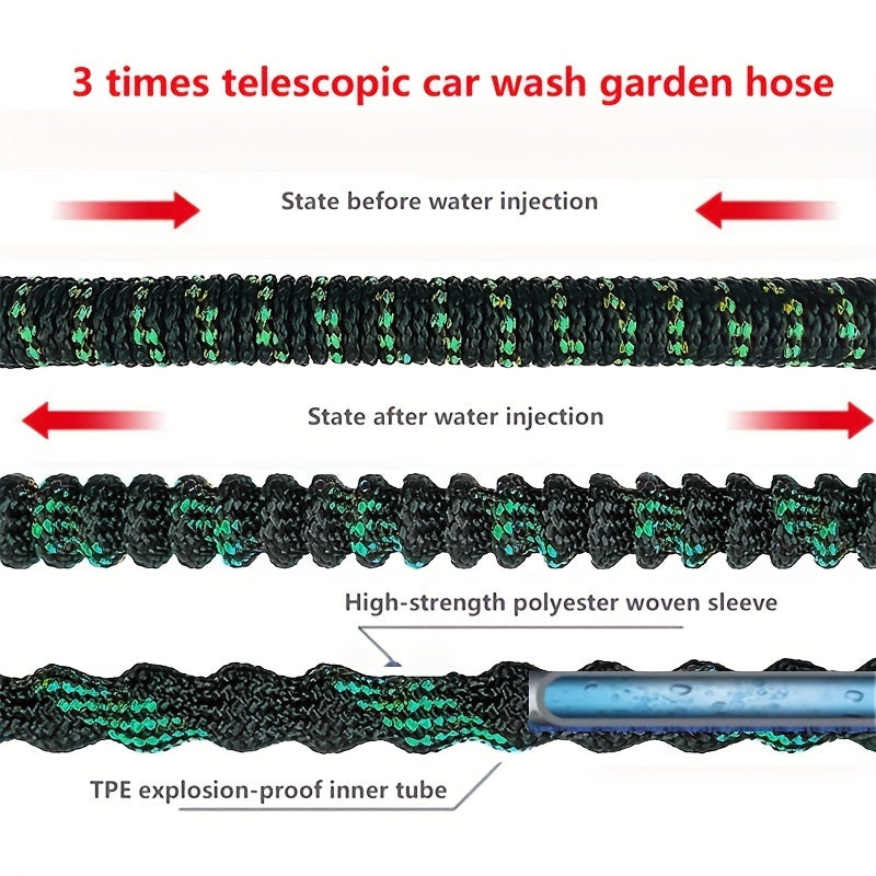 Magic Telescopic Water Pipe 5-18m - Explosion-proof High-pressure Car Wash Hose