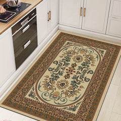 Abstract Flower Kitchen Mat Retro Style Home Decor