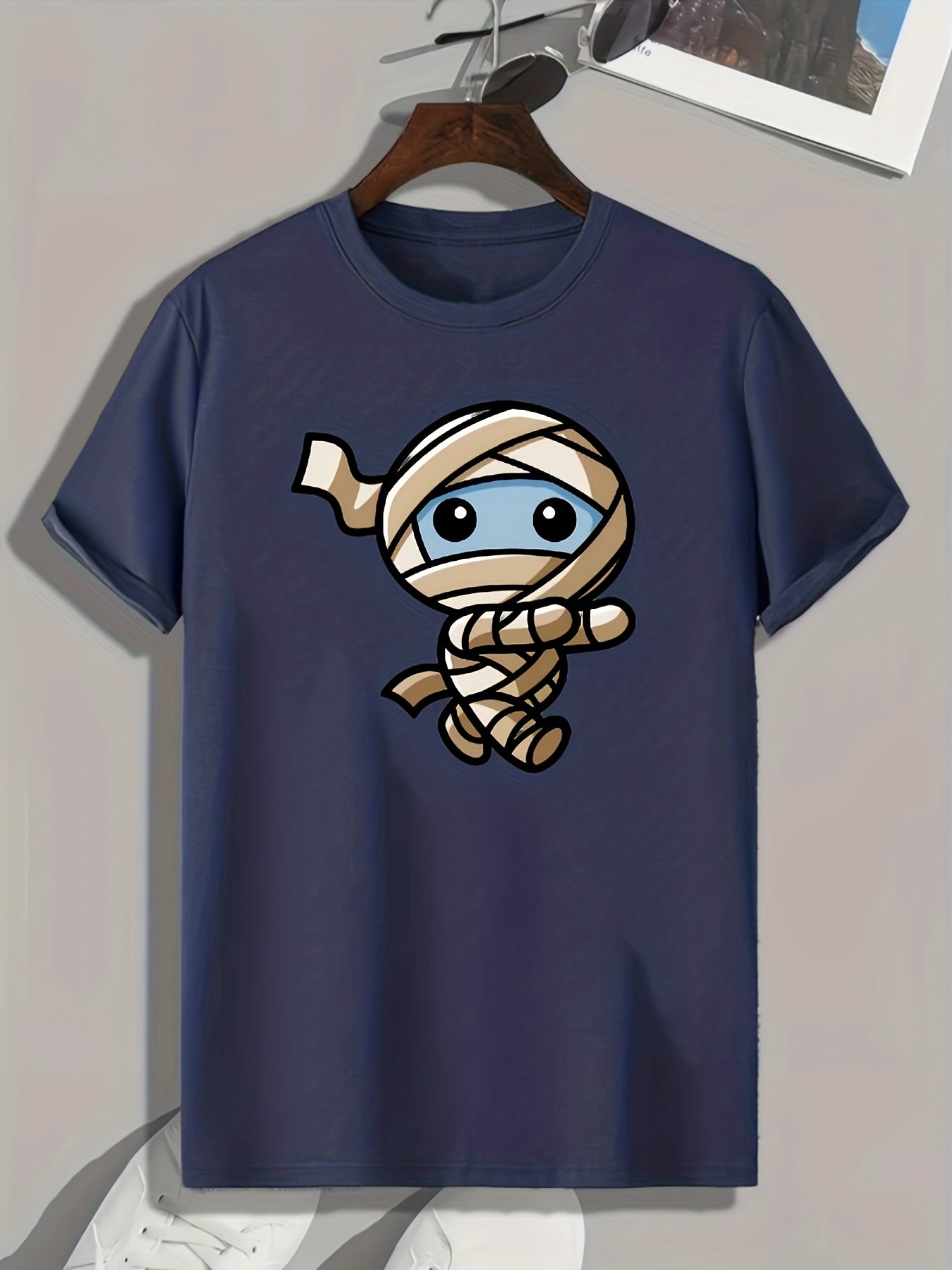 Mummy Print Men's Graphic T shirt Casual Comfy Tees For Summer