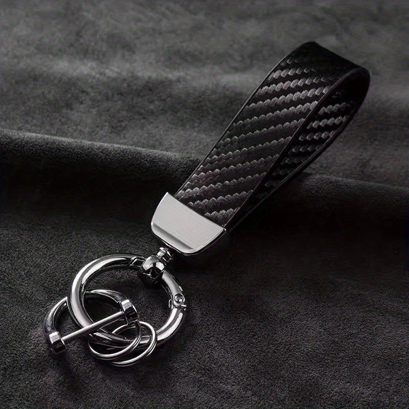 Carbon Fiber Keychain Pendant High-End Bag Ornament