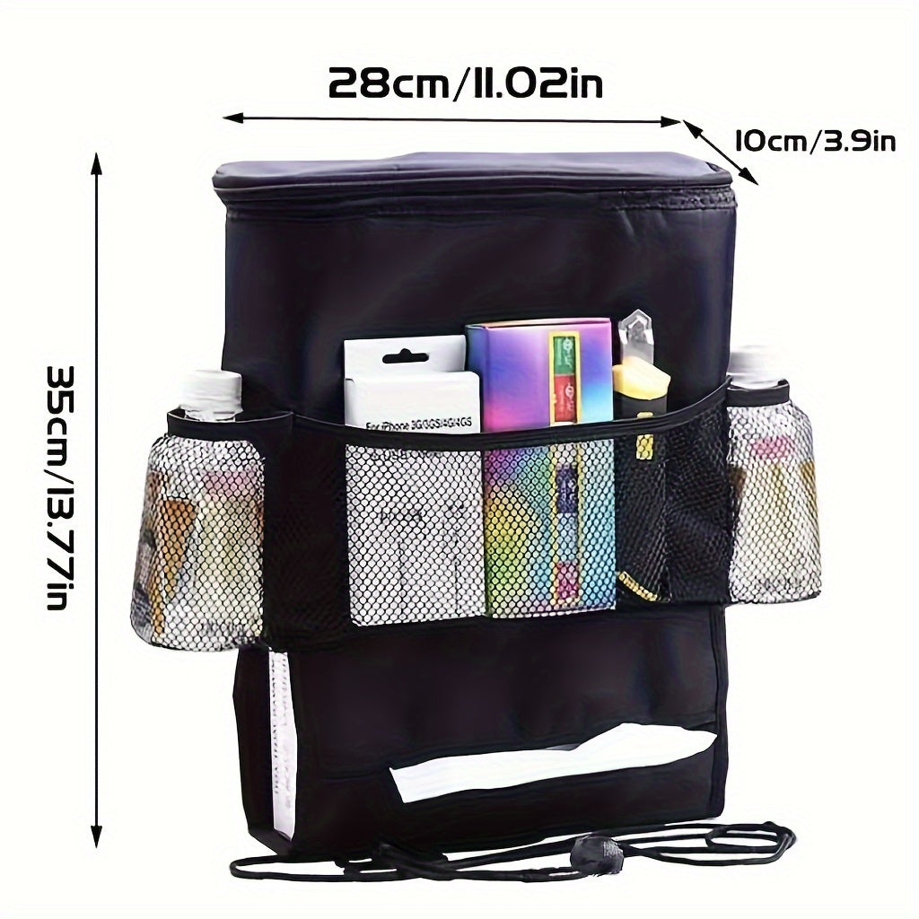 Car Chair Back Storage Bag Insulation Container Tissue Organizer